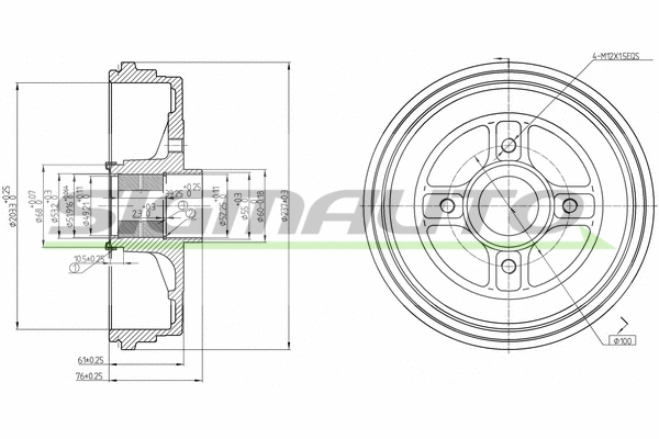 Tambour de frein SIGMAUTO DR5665