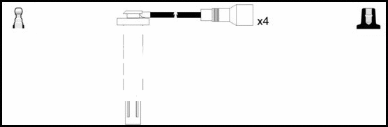 Kit de câbles d'allumage LEMARK HOES921