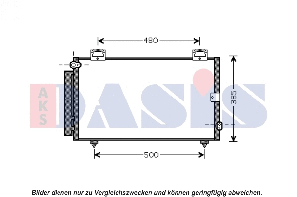 Condenseur, climatisation AKS DASIS 212084N