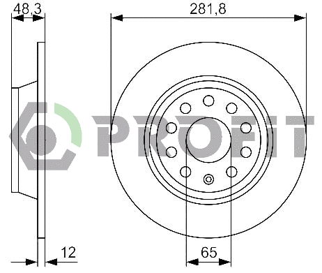 Disque de frein PROFIT 5010-1306
