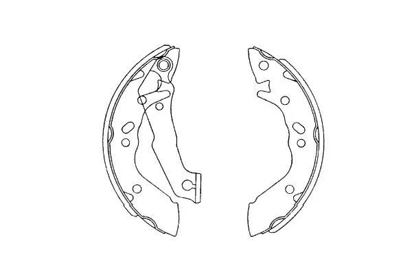 Jeu de mâchoires de frein KAVO PARTS KBS-3411