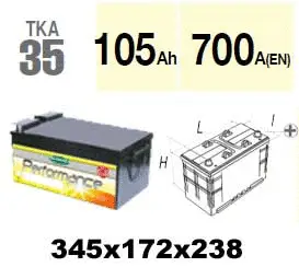 Batterie de démarrage Technika TKA35