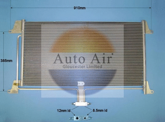 Condenseur, climatisation AUTO AIR GLOUCESTER 16-5001