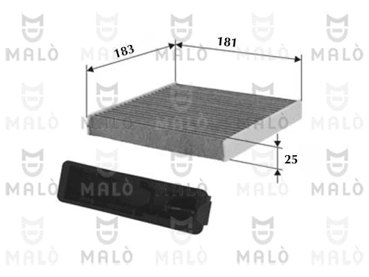 Filtre, air de l'habitacle AKRON-MALÒ 1530972