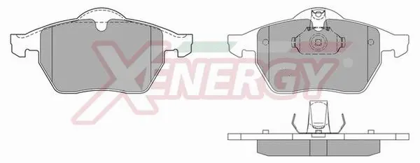 Kit de plaquettes de frein, frein à disque AP XENERGY X40601