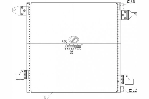 Condenseur, climatisation SCHNIEDER AUTOTECH BZS85.00021