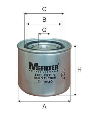 Filtre à carburant MFILTER DF 3549