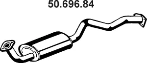 Silencieux arrière EBERSPÄCHER 50.696.84