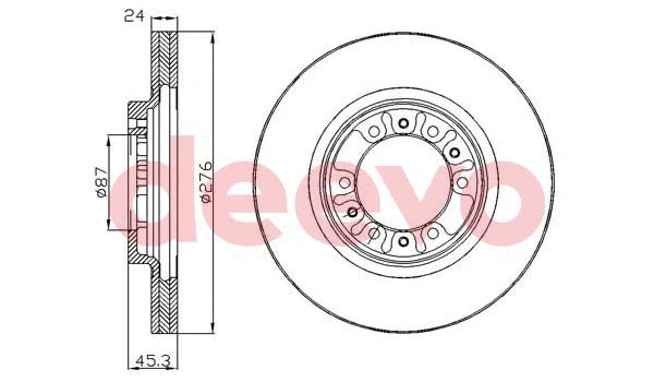 Disque de frein DEEVO BD30500