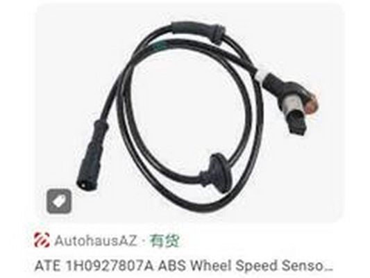 Capteur, vitesse de roue ZPY 1H0927807A