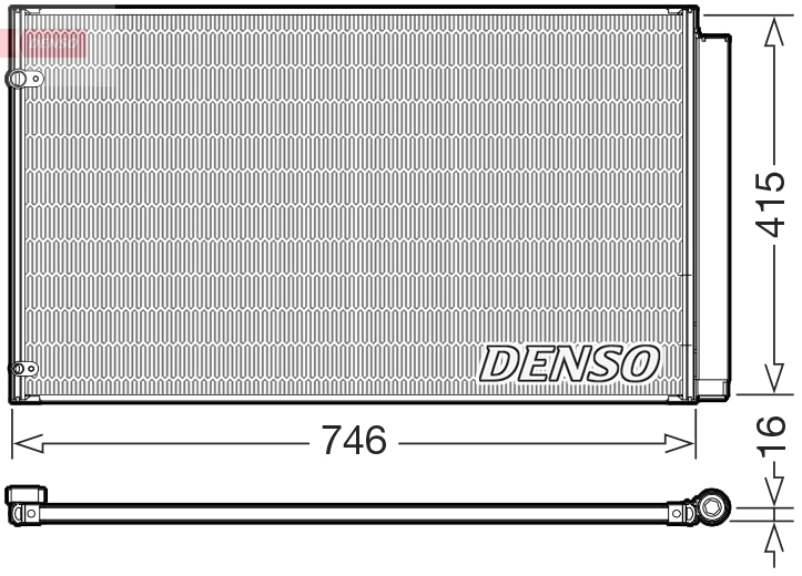 Condenseur, climatisation DENSO DCN51017