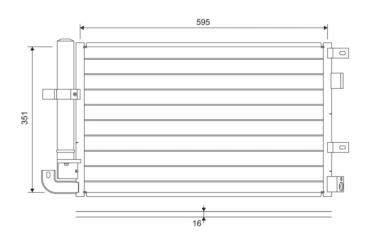 Condenseur, climatisation VALEO 822694