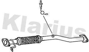 Tuyau d'échappement KLARIUS 142716