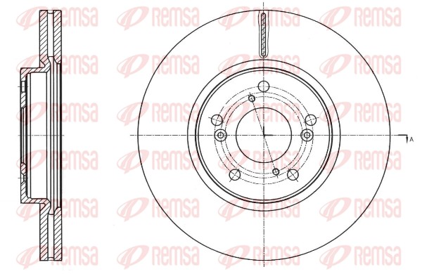 Disque de frein REMSA 61754.10