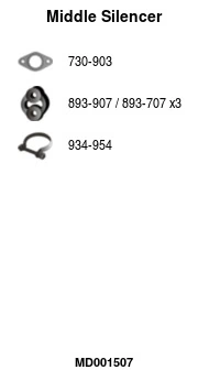 Silencieux central FA1 MD001507