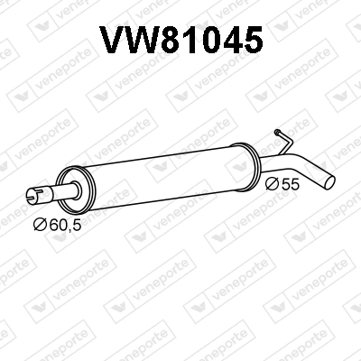 Silencieux avant VENEPORTE VW81045