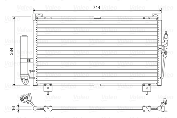 Condenseur, climatisation VALEO 814329