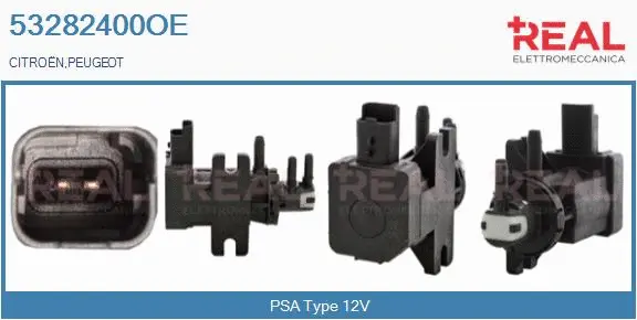 Transmetteur de pression, contrôle des gaz d'échappement REAL 53282400OE