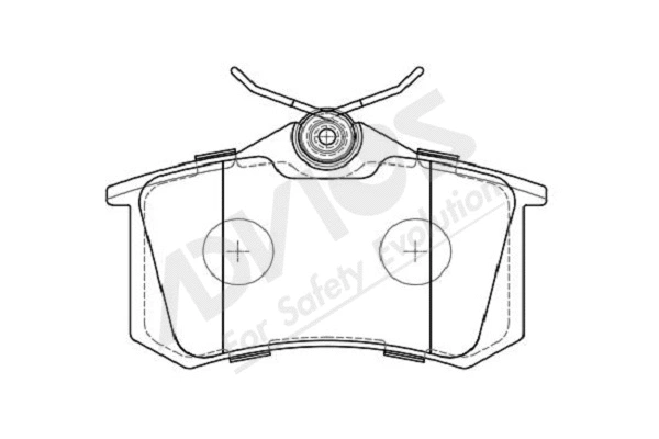 Kit de plaquettes de frein, frein à disque ADVICS-SEA L2N016Y