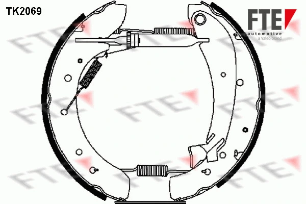 Jeu de mâchoires de frein FTE 9110021
