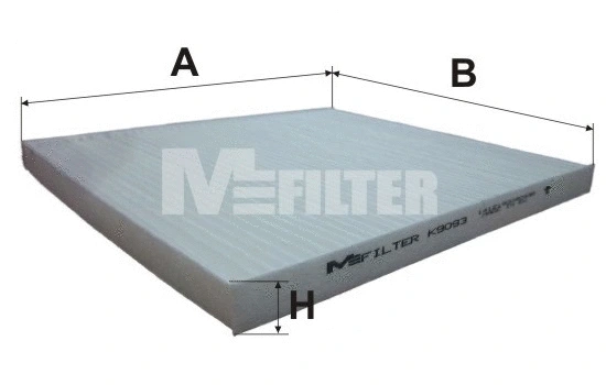 Filtre, air de l'habitacle MFILTER K 9093
