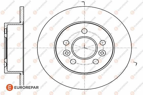 Disque de frein EUROREPAR 1618887480