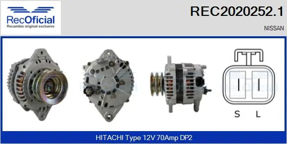 Alternateur RECOFICIAL REC2020252.1