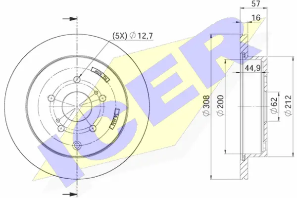 Disque de frein ICER 78BD4802-2