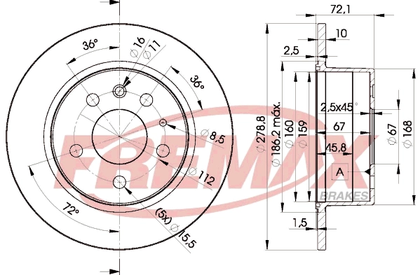 Disque de frein FREMAX BD-5500