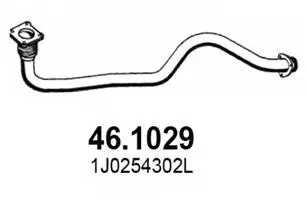 Tuyau d'échappement ASSO 46.1029