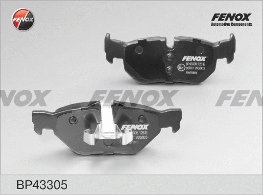 Kit de plaquettes de frein, frein à disque FENOX BP43305