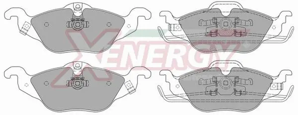 Kit de plaquettes de frein, frein à disque AP XENERGY X40673