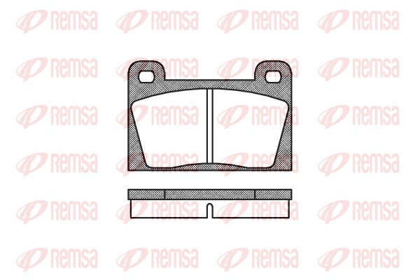 Kit de plaquettes de frein, frein à disque REMSA 0018.10