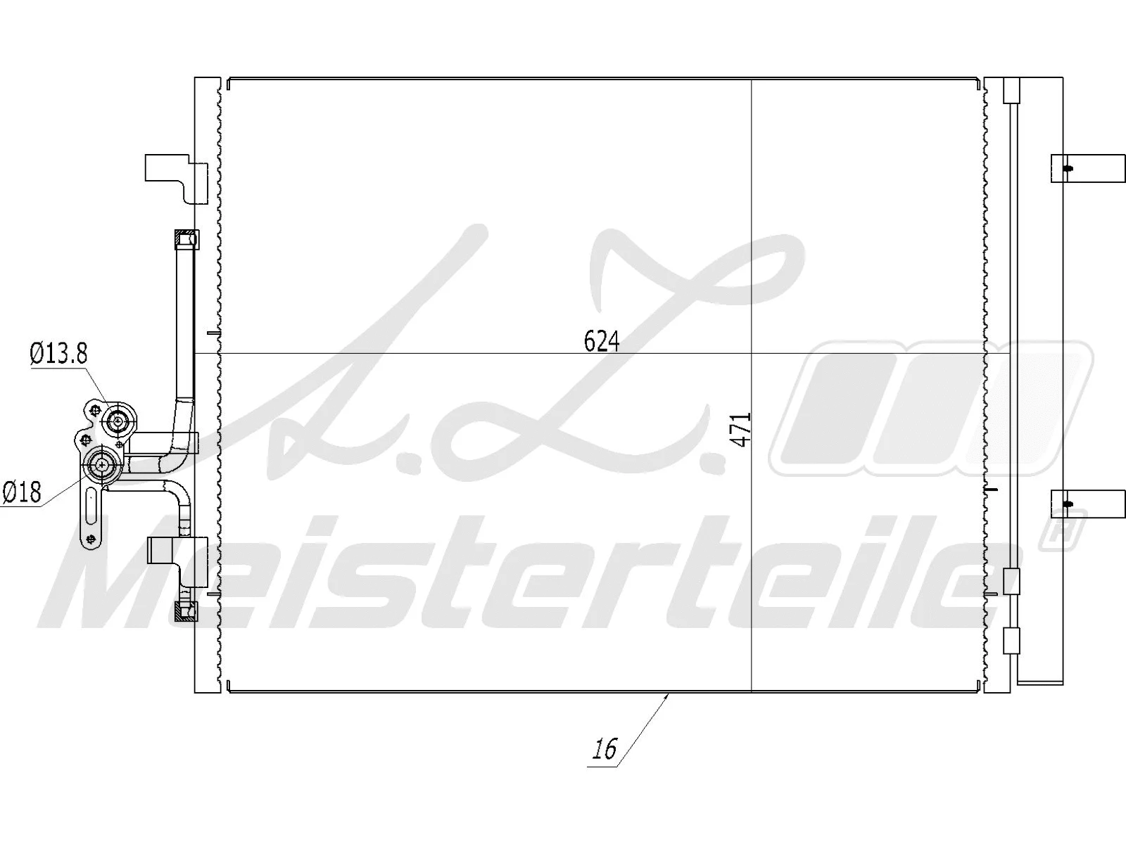Condenseur, climatisation A.Z. Meisterteile AZMT-45-030-1330