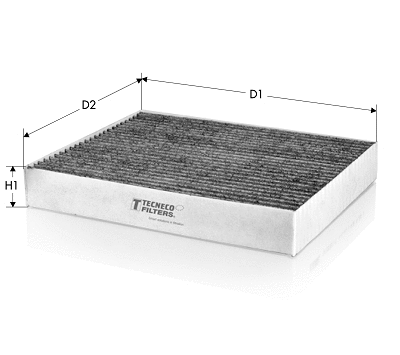 Filtre, air de l'habitacle TECNECO FILTERS CK1251C