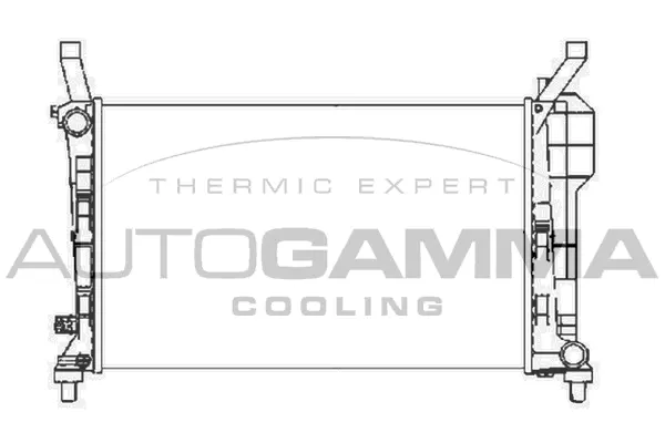 Radiateur, refroidissement du moteur AUTOGAMMA 104684