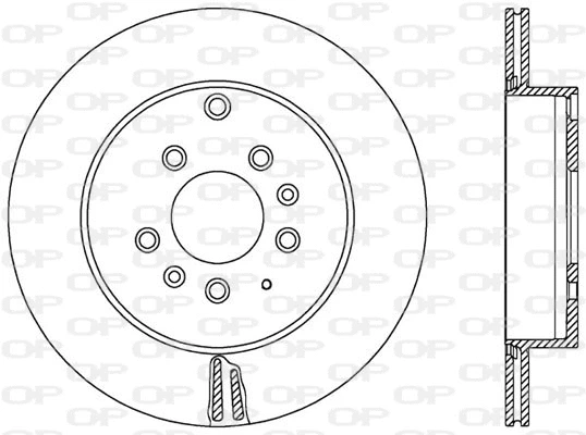 Disque de frein OPEN PARTS BDR2580.20