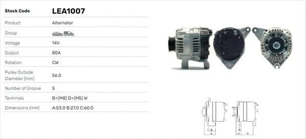 Alternateur LUSA LEA1007