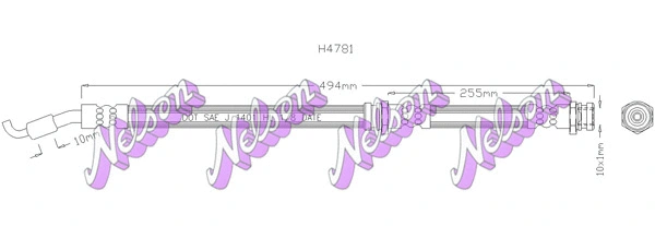 Flexible de frein KAWE H4781