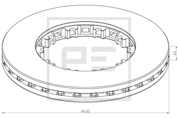 Disque de frein PE Automotive 106.211-00A