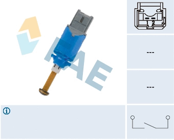 Interupteur, commande d'embrayage (régulateur de vitesse) FAE 24901