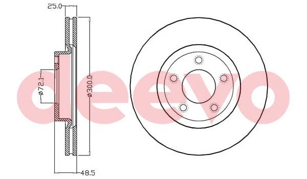 Disque de frein DEEVO BD17240