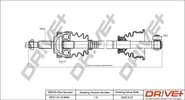 Arbre de transmission Dr!ve+ DP2110.10.0640