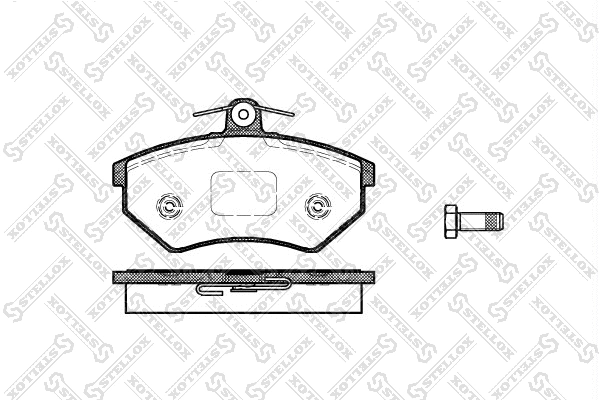 Kit de plaquettes de frein, frein à disque STELLOX 412 000-SX