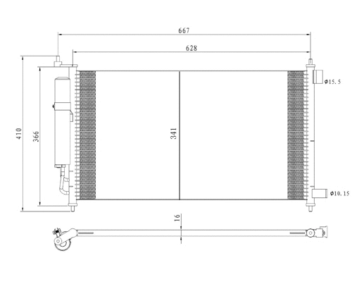 Condenseur, climatisation PowerMax 7110518