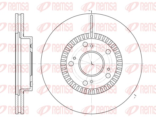 Disque de frein REMSA 6962.10