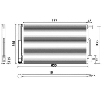 Condenseur, climatisation PowerMax 7110476