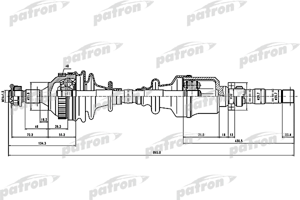 Arbre de transmission PATRON PDS1518