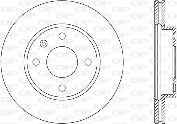 Disque de frein OPEN PARTS BDA2797.20