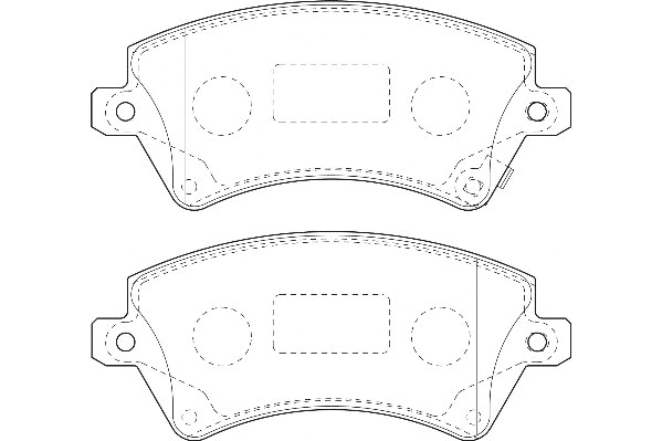 Kit de plaquettes de frein, frein à disque Omnicraft 2135146